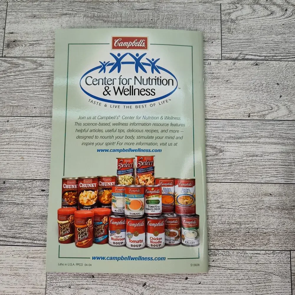 Campbells Soup for‎ Life Plan 2004 Cookbook Booklet Retro Vintage